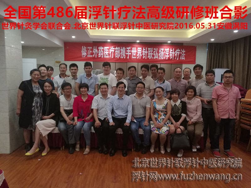 【多功能皮下套管针疗法】世界针联浮针中医研究院第486届新型浮针疗法研修班在安徽涡阳成功举办并圆满结束（2016年5月30日-5月31日）涡阳