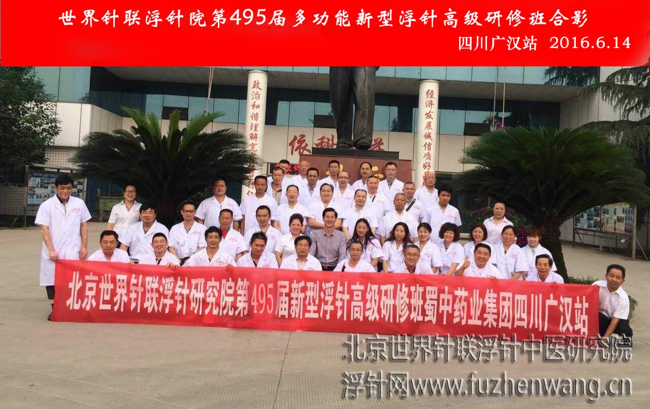 【多功能皮下套管针疗法】世界针联浮针中医研究院第495届新型浮针疗法研修班在四川广汉成功举办并圆满结束（2016年6月13日-6月14日）广汉