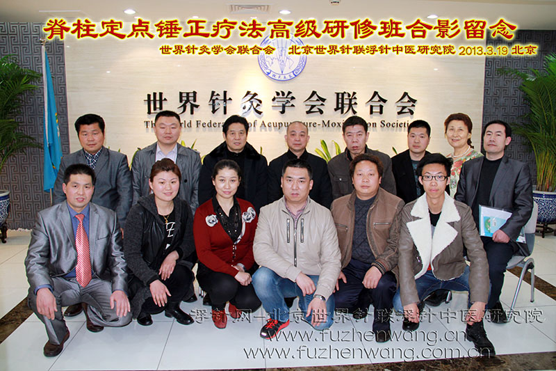 脊柱定点锤正复位疗法高级研修班在世界针灸学会联合会成功举办并圆满结束（2013年3月19日-20日）北京