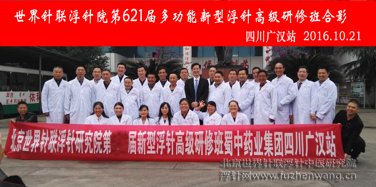 【多功能皮下套管针疗法】世界针联浮针中医研究院第621届新型浮针疗法研修班在四川广汉成功举办并圆满结束（2016年10月20日-10月21日）广汉